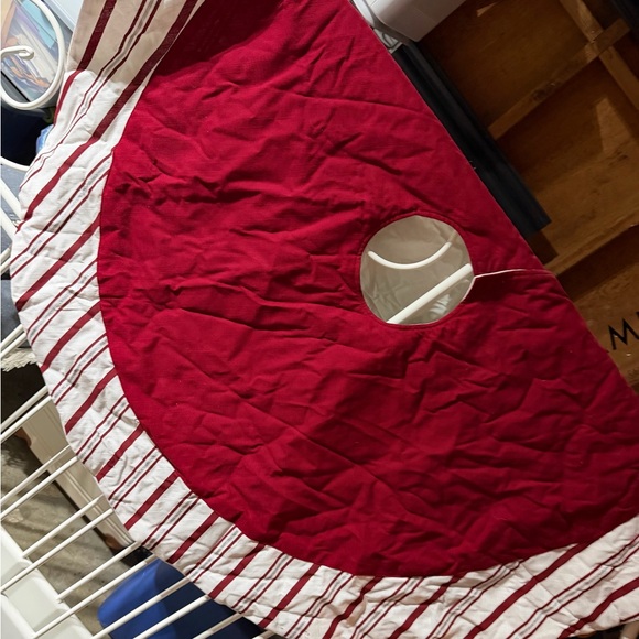 Target Other - Target Red and White Holiday Tree Skirt